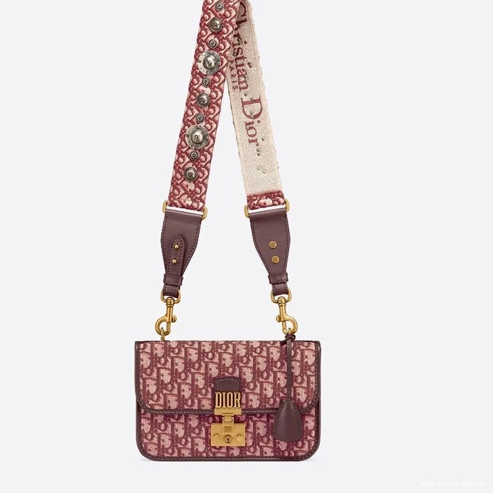 Cheap Motif Dioraddict Bag Burgundy Oblique Canvas 0713 Luxury